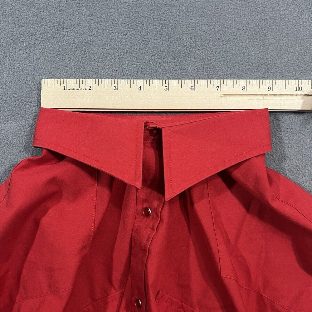 Ely Cattleman Pearl Snap‎ Shirt Mens 17.5/34 Red Cowboy Western Rodeo Rancher - Picture 11 of 11